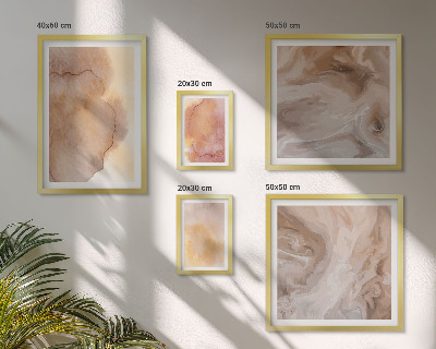 Gallery wall Warm watercolor colorful textures