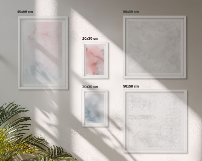 Framed photo set Pastel watercolor textures