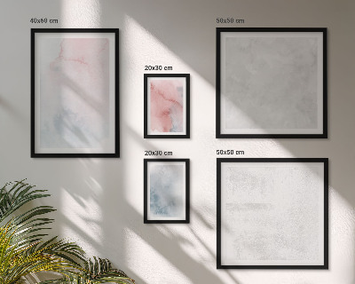 Framed photo set Pastel watercolor textures