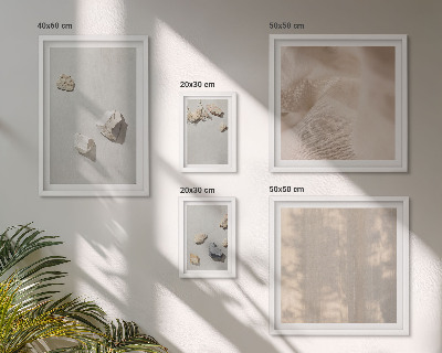 Gallery wall Boho stones beach decorations