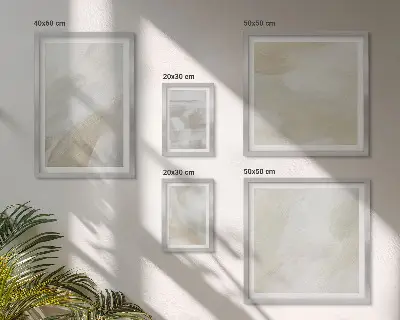 Abstract brush paint wall art set of 5 pieces