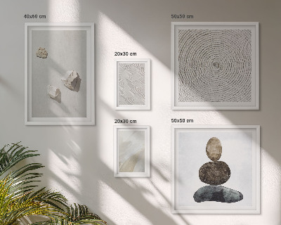Gallery wall Sand stones modern paint