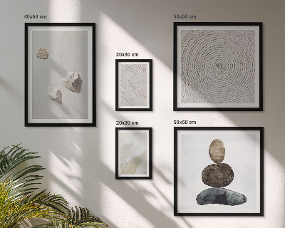 Gallery wall Sand stones modern paint