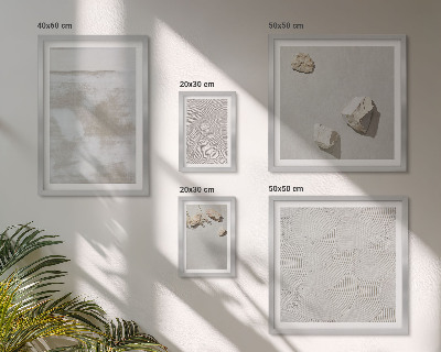 Framed photo set Sand stones boho texture