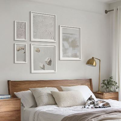 Framed photo set Sand stones boho texture