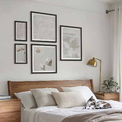 Framed photo set Sand stones boho texture