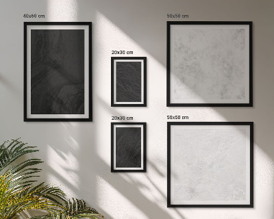 Set of 5 wall art pieces Dark light glamorous marbles