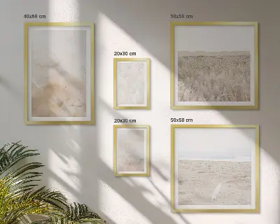Set of 5 wall art pieces with pastel fashionable textures