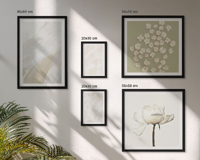 Gallery wall Flowers fashionable boho textures
