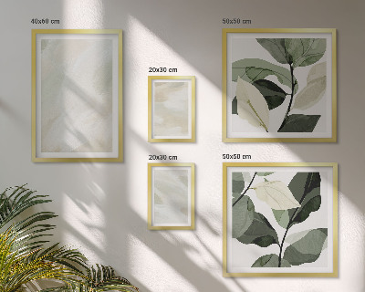 Framed photo set Bright paints abstract boho