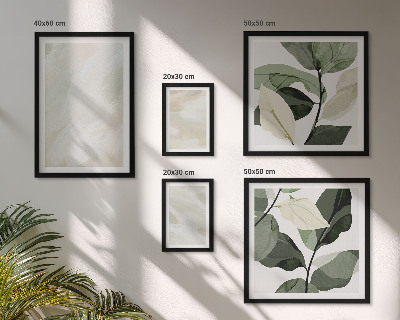Framed photo set Bright paints abstract boho
