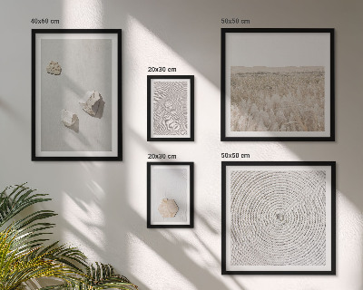 Set of 5 wall art pieces Light boho sand textures