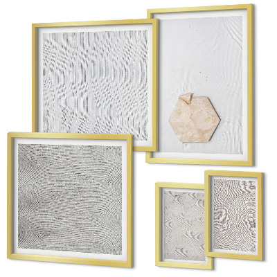 Gallery wall Light boho sand textures