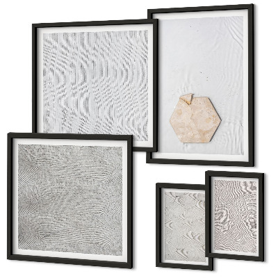 Gallery wall Light boho sand textures