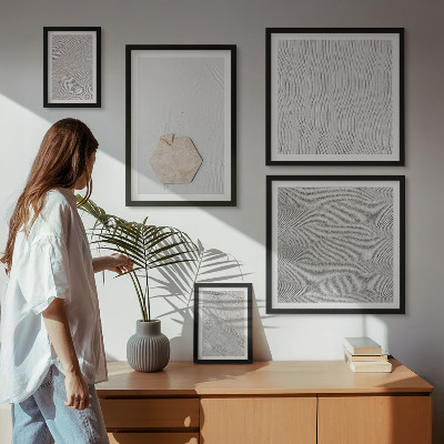 Gallery wall Light boho sand textures
