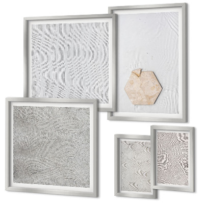 Gallery wall Light boho sand textures