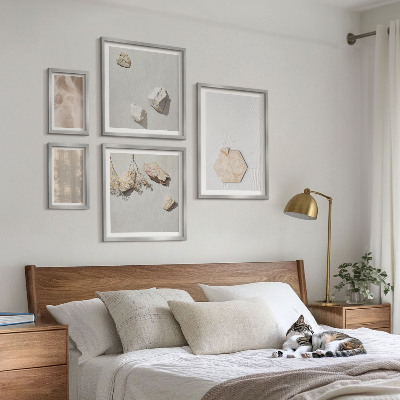 Framed photo set Subtle boho natural textures