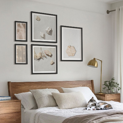 Framed photo set Subtle boho natural textures