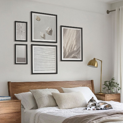 Set of 5 wall art pieces Delicate boho textures of nature