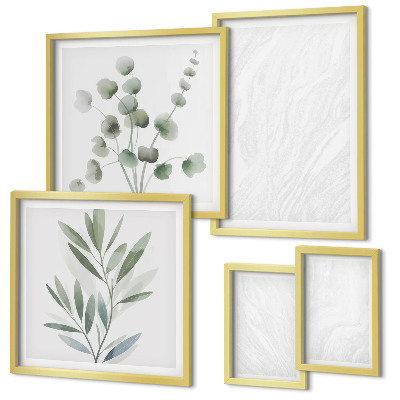 Gallery wall Elegant marble twig structure