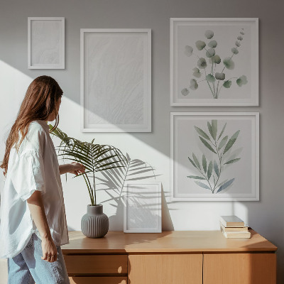 Gallery wall Elegant marble twig structure