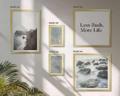 Framed photo set Green Marble Melancholy
