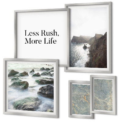 Framed photo set Green Marble Melancholy