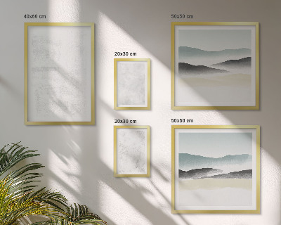 Set of 5 wall art pieces White spots abstract background