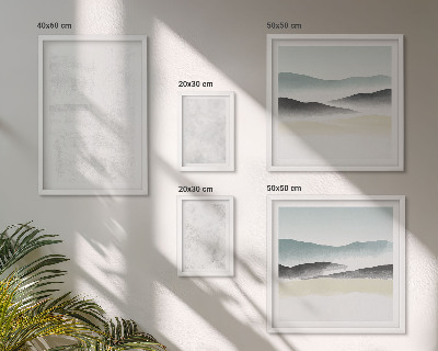 Set of 5 wall art pieces White spots abstract background