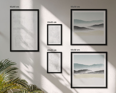 Set of 5 wall art pieces White spots abstract background