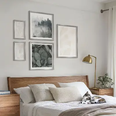 Gallery wall stone pastel structures print