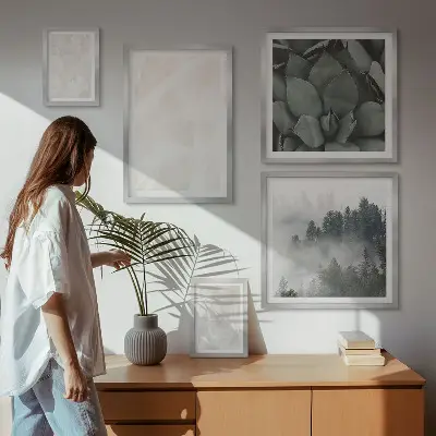 Gallery wall stone pastel structures print