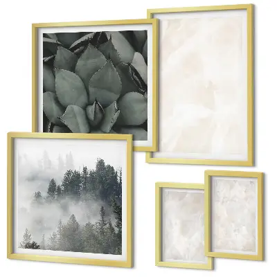 Gallery wall stone pastel structures print