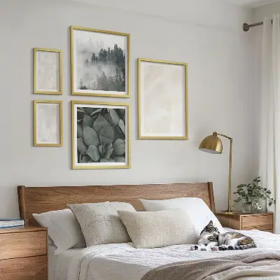 Gallery wall stone pastel structures print