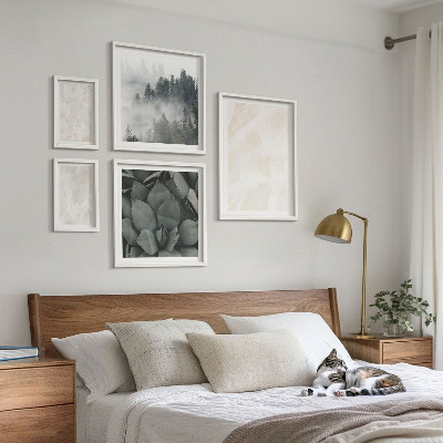 Gallery wall Stone pastel structures