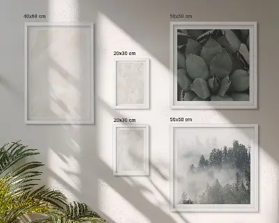 Gallery wall stone pastel structures print
