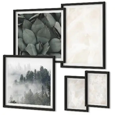 Gallery wall stone pastel structures print