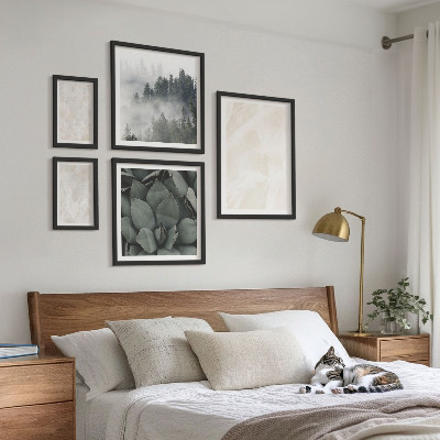 Gallery wall Stone pastel structures
