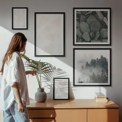 Gallery wall stone pastel structures print