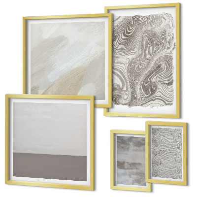 Framed photo set Industrial abstract patterns