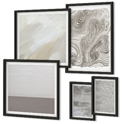 Framed photo set Industrial abstract patterns
