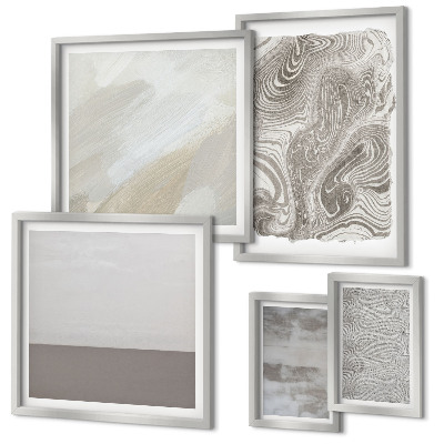 Framed photo set Industrial abstract patterns