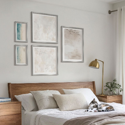 Framed photo set Subtle watercolor texture