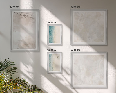 Framed photo set Subtle watercolor texture