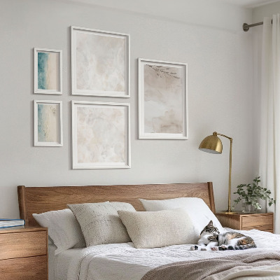Framed photo set Subtle watercolor texture