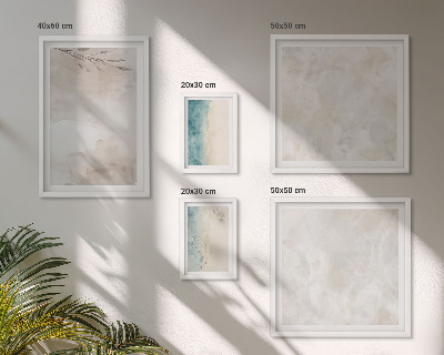Framed photo set Subtle watercolor texture