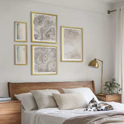 Set of 5 wall art pieces Delicate watercolor paints