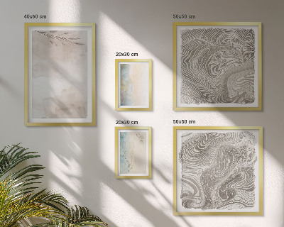 Set of 5 wall art pieces Delicate watercolor paints