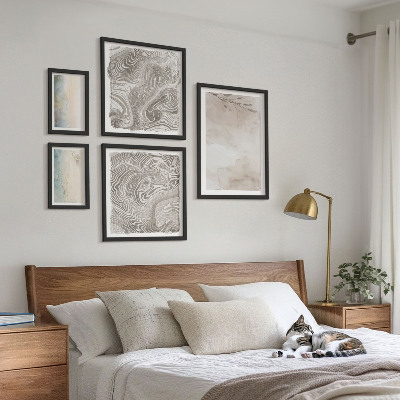 Set of 5 wall art pieces Delicate watercolor paints