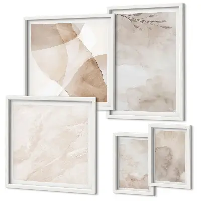 Gallery wall art watercolor boho textured prints